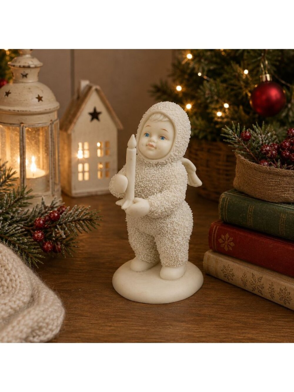 Dept 56 Snowbabies 68233 Porcelain Figurines Just One Little Candle